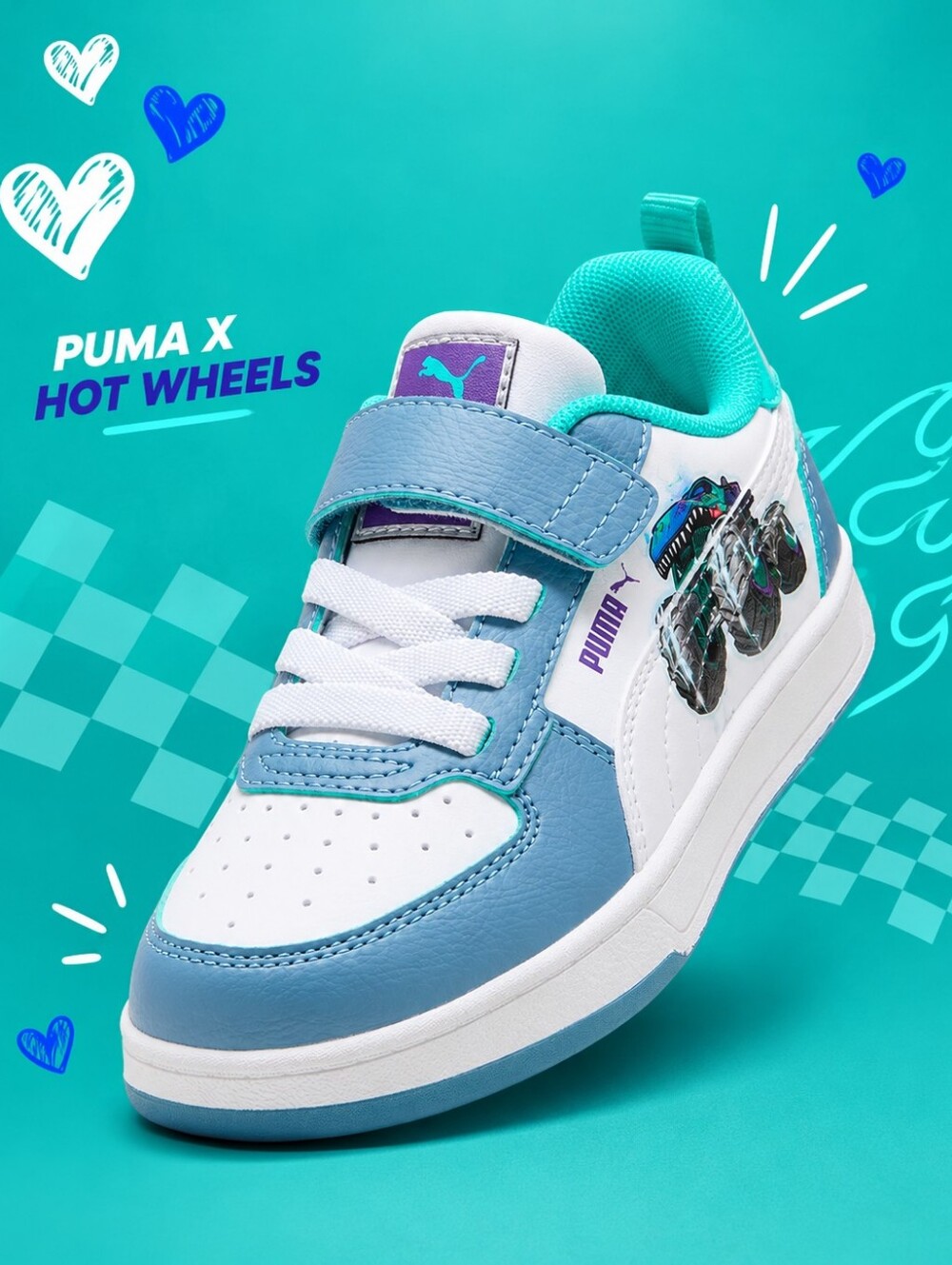 Puma x Hot Wheels Monster Trucks Caven Megawrex Toddler Sneaker 10C